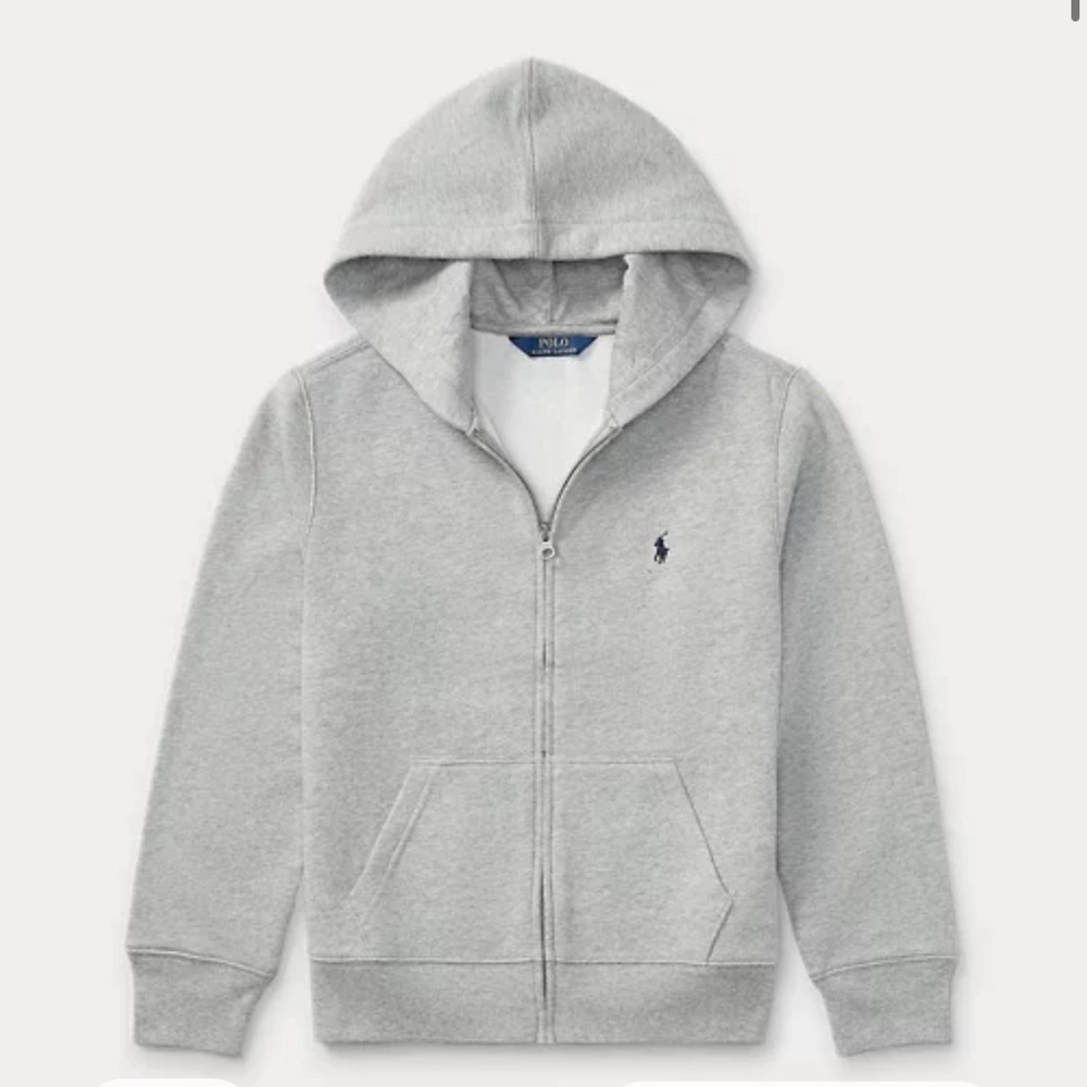 Gently used. Ralph Lauren Boys Gray Hoodie Size 7